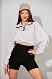 ALEXANDERGARDI FERMUARLI CROP SWEATSHİRT (B22-11000)