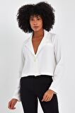 ALEXANDERGARDI ASTARSIZ CROP BLAZER CEKET (B22-21400)