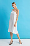 ALEXANDERGARDİ ZİNCİR ASKILI TEK KOL ELBİSE (B22-23600)