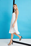 ALEXANDERGARDİ ZİNCİR ASKILI TEK KOL ELBİSE (B22-23600)