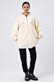 ALEXANDERGARDI SÜS CEPLİ OVERSİZE SWEATSHIRT (B22-398A)