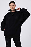 ALEXANDERGARDI SÜS CEPLİ OVERSİZE SWEATSHIRT (B22-398A)
