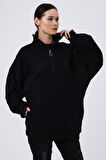 ALEXANDERGARDI SÜS CEPLİ OVERSİZE SWEATSHIRT (B22-398A)