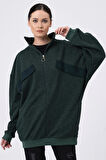 ALEXANDERGARDI SÜS CEPLİ OVERSİZE SWEATSHIRT (B22-398A)