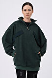 ALEXANDERGARDI SÜS CEPLİ OVERSİZE SWEATSHIRT (B22-398A)