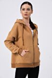 ALEXANDERGARDI FERMUARLI KAPÜŞONLU SWEATSHİRT (B22-75300)