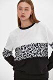 ALEXANDERGARDI LEOPAR DESENLİ SWEATSHİRT (B23-26500)