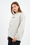 İÇİ POLARLI BASKI DETAYLI SWEATSHIRT (B23-37401)