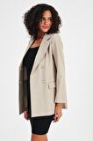 ALEXANDERGARDI EKOSELİ ASTARSIZ CEPLİ KRUVAZE BLAZER CEKET (B24-00202)