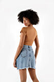 ALEXANDERGARDI QUEEN ANNE YAKA CROP BLUZ (B24-00217)
