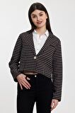 ALEXANDERGARDI DESENLİ CROP CEKET(B24-21401)