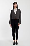 ALEXANDERGARDI DESENLİ CROP CEKET(B24-21401)