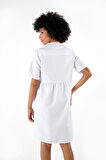ALEXANDERGARDI DÜĞMELİ HAKİM YAKA COMFORT ELBİSE (B24-384 00)