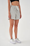ALEXANDERGARDI Büyük Beden Çizgili Şort