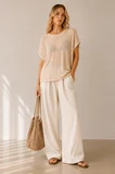 Açık Örgü Oversize Bluz