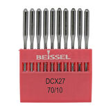 Beissel B27 Sanayi Tipi Overlok Makinesi İğnesi 10/70 Numara SES uçlu 10 Adet (1 Paket)