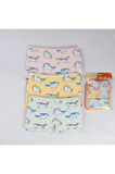 ELMAS Karışık Desen 3lü Kız Çocuk Boxer Set B-88