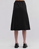 Kadın Yırtmaçlı Düğmeli Kalem Etek