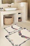 Melek Kanadı Desen Banyo Paspası, Bej Renk Banyo Paspası, Renkli Kanatlar Klozet Takımı, Kaymaz Taban Banyo Paspası, Çiçekli  Klozet Takımı, Klozet Takımı, Yıkanabilir Klozet Takımı, Dekoratif Banyo Paspası, Beyaz Klozet Takımı