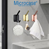 Microcase Yapışkanlı Metal Banyo Mutfak Eşya Havlu Vb. Ürün Askılığı  - GÜMÜŞ AL4618  1 Adet