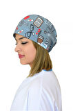 Nurse Life Desenli Cerrahi Bone B60