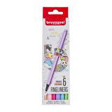 Bruynzeel FİNELINER 0,4 MM SET 6 RENK (PASTEL TONLAR)