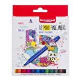 Bruynzeel FİNELINER 0,4 MM SET MINI 12 RENK (KISA BOY)