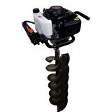 Tomking EA144P Çift Helezonlu 4 Zamanlı Toprak Burgu Makinası 250 mm 4 Hp