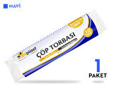 Atiplast Çöp Torbası Endüstriyel Jumbo Boy 400 gr 80 x 110 cm Mavi 10 Rulo