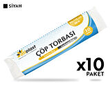 Atiplast Çöp Torbası Endüstriyel Jumbo Boy 500 gr 80 x 110 cm Siyah 10 Rulo