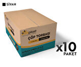 Atiplast Çöp Torbası Profesyonel Jumbo Boy 1000 gr 80 x 110 cm Siyah 10 Rulo