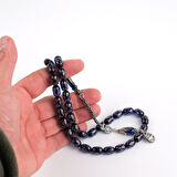Ateş Kehribar 925Ayar Gümüş Çakım ve Püskül Kapsül Kesim 8x12mm Tesbih