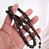 Kırmızı Plesenk Ağacı Kapsül Kesim 9x14mm Tesbih