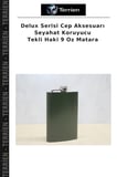 Delux Serisi Cep Aksesuarı Seyahat Koruyucu Tekli Haki 9 Oz Matara