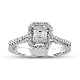 0.32 Ct Baget Pırlanta Yüzük B7