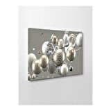 Led Işıklı 3d Dekoratif Tablo Beyaz Çiçek