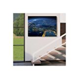 Dekoratif Uydu Görünümlü Kanvas Türkiye Haritası 1033