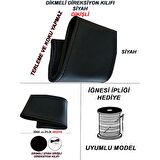 FORD FOCUS TREND Uyumlu Araç,Araba,Oto direksiyon kılıfı siyah dikiş