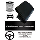 AUDI A6 Uyumlu Araç,Araba,Oto direksiyon kılıfı siyah dikiş