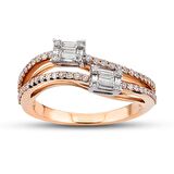 0.43 Ct Baget Pırlanta Yüzük B8