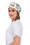 Yeşil Kelebek Desenli Cerrahi Bone B93