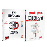 3D Yayınları TYT Biyoloji Video Destekli Defter ve AKM Dil Bilgisi Soru Bankası Seti 2 Kitap