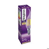 BA35-00410- 4W 2700K SARI IŞIK E14 KIVRIK MUM LED RUSTİK AMPUL 5'Lİ PAKET