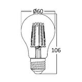 BA38-00720- 7W 2700K SARI IŞIK E27 A60 LED AMPUL 3 LÜ PAKET