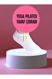 BABET ÇORAP GÖRÜNMEZ ÇORAP SPOR YOGA PİLATES SNEAKERS KAYMAZ SİLİKON TABAN 36-40 BEYAZ