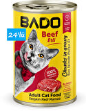 Bado Yetişkin Yaş Kedi Maması Etli Biftekli 400Gr 36'lı