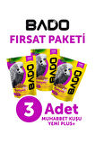 Bado Muhabbet Kuş Yemi Vitaminli 400GR 3Lü