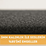 Beylini Kendinden Yapışkanlı Bagaj Kaplaması Keçe Oto Zemin Kapı Çatı Dayanıklı Uzun Ömürlü Araç Kaplama 3mm