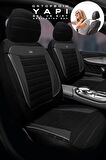 Skoda Kamic Suv 2019 Aracınıza Uyumlu Koltuk Kılıfı Tay Tüyü Siyah