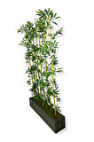 Bambu Seperatör 175 Cm 7 Adet Bambu 100 Cm Antrasit Saksı